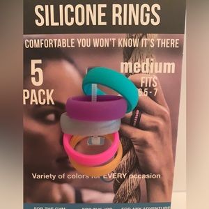 5 Pack Women’s Silicone Ring Set
